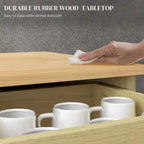 Meuble de rangement de cuisine moderne, meuble de bar à café avec 2 tiroirs, portes et étagère réglable