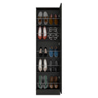 Meuble à chaussures Chimg, miroir, cinq étagères intérieures, armoire à porte unique