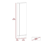 Meuble à chaussures Chimg, miroir, cinq étagères intérieures, armoire à porte unique
