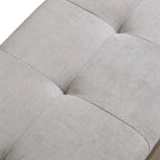 Banc à chaussures Meuble de rangement pour chaussures d'entrée Ottomane de rangement avec coussin rembourré et portes doubles pour l'entrée
