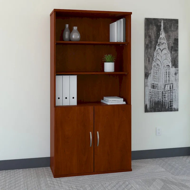Series C 36W 5 Shelf Bookcase with Doors by Bush Business Furniture