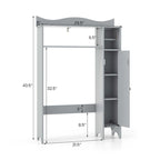 Armoire de rangement au-dessus des toilettes avec porte-papier toilette