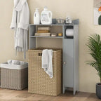 Armoire de rangement au-dessus des toilettes avec porte-papier toilette