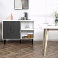 Meuble Buffet avec Étagère Réglable - Autonome, Gris