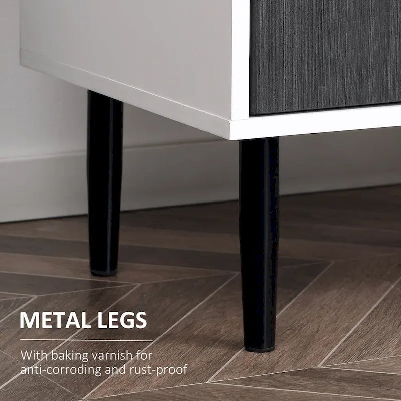Meuble Buffet avec Étagère Réglable - Autonome, Gris