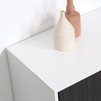 Meuble Buffet avec Étagère Réglable - Autonome, Gris