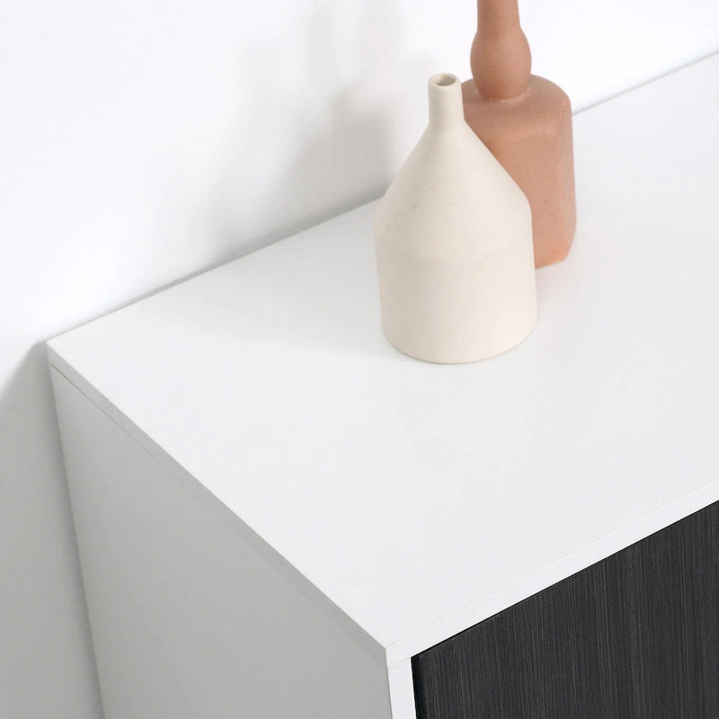 Meuble Buffet avec Étagère Réglable - Autonome, Gris