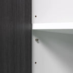 Meuble Buffet avec Étagère Réglable - Autonome, Gris