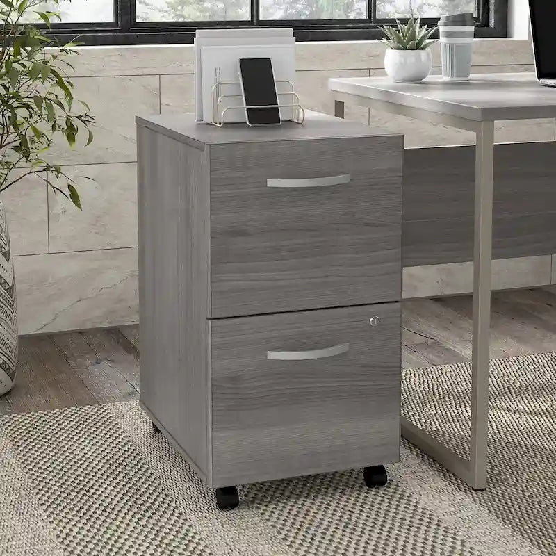 Classeur mobile hybride à 2 tiroirs pour la maison et le bureau