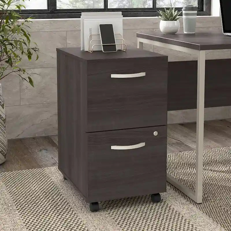 Classeur mobile hybride à 2 tiroirs pour la maison et le bureau