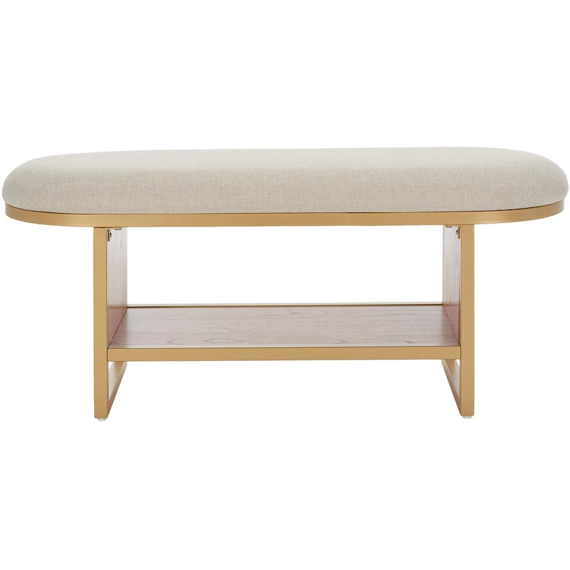Banc à étagères ouvertes avec coussin – 42 L x 15 P x 18 H