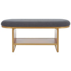 Banc à étagères ouvertes avec coussin – 42 L x 15 P x 18 H