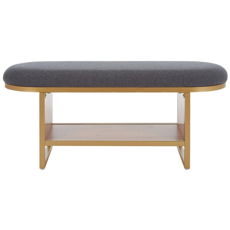 Banc à étagères ouvertes avec coussin – 42 L x 15 P x 18 H