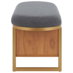 Banc à étagères ouvertes avec coussin – 42 L x 15 P x 18 H