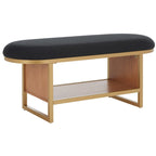 Banc à étagères ouvertes avec coussin – 42 L x 15 P x 18 H