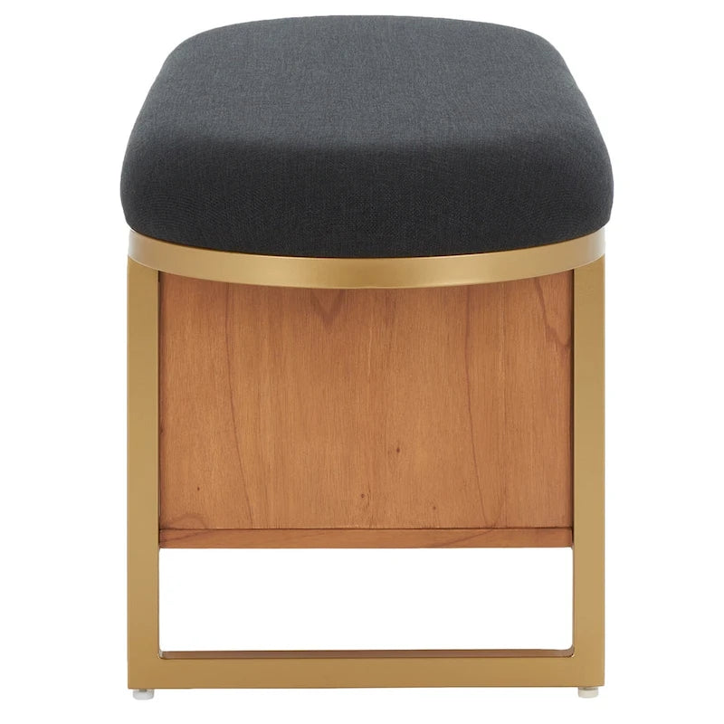 Banc à étagères ouvertes avec coussin – 42 L x 15 P x 18 H