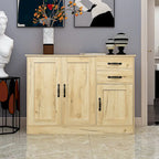 Buffet de rangement de 47 po avec deux armoires et serveur de salle à manger