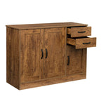 Buffet de rangement de 47 po avec deux armoires et serveur de salle à manger