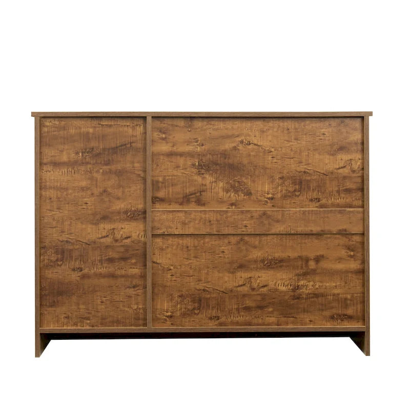 Buffet de rangement de 47 po avec deux armoires et serveur de salle à manger