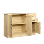 Buffet de rangement de 47 po avec deux armoires et serveur de salle à manger