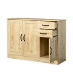 Buffet de rangement de 47 po avec deux armoires et serveur de salle à manger