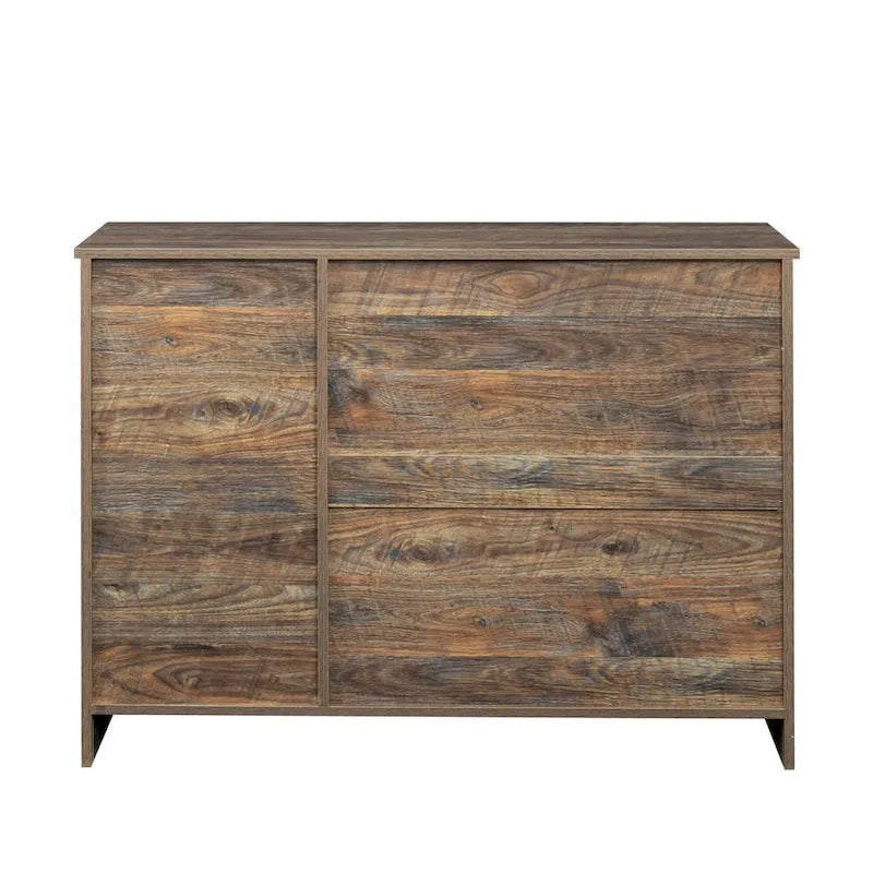 Buffet de rangement de 47 po avec deux armoires et serveur de salle à manger