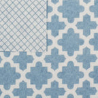 Doublure d'étagère grise à motif en treillis - Lot de 2