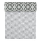 Doublure d'étagère grise à motif en treillis - Lot de 2