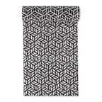 Doublure d'étagère grise à motif en treillis - Lot de 2
