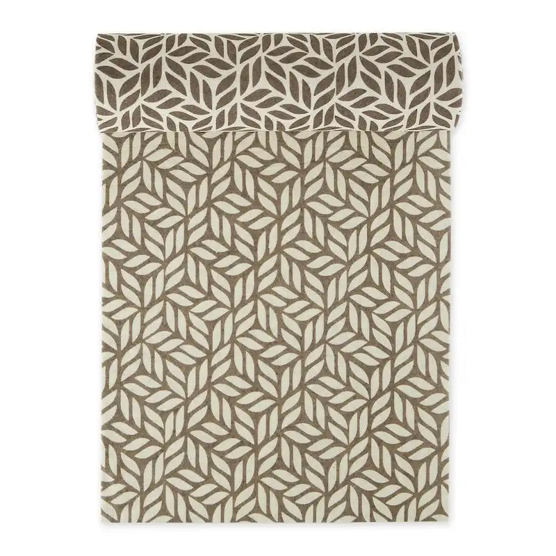 Doublure d'étagère grise à motif en treillis - Lot de 2