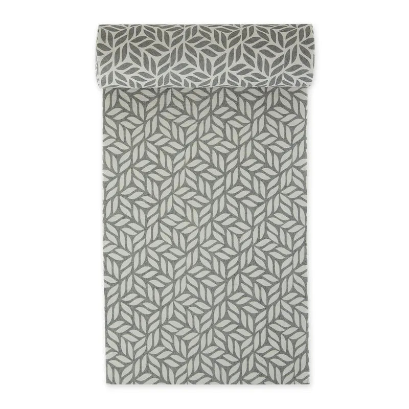 Doublure d'étagère grise à motif en treillis - Lot de 2