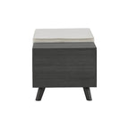 Banc de rangement gris avec espace de rangement caché - 39 po L x 19 po P x 17 po H