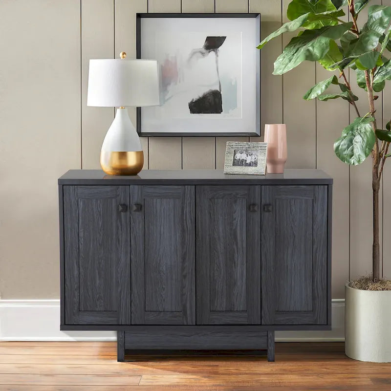 Buffet de cuisine de 120 cm avec deux portes de placard de rangement