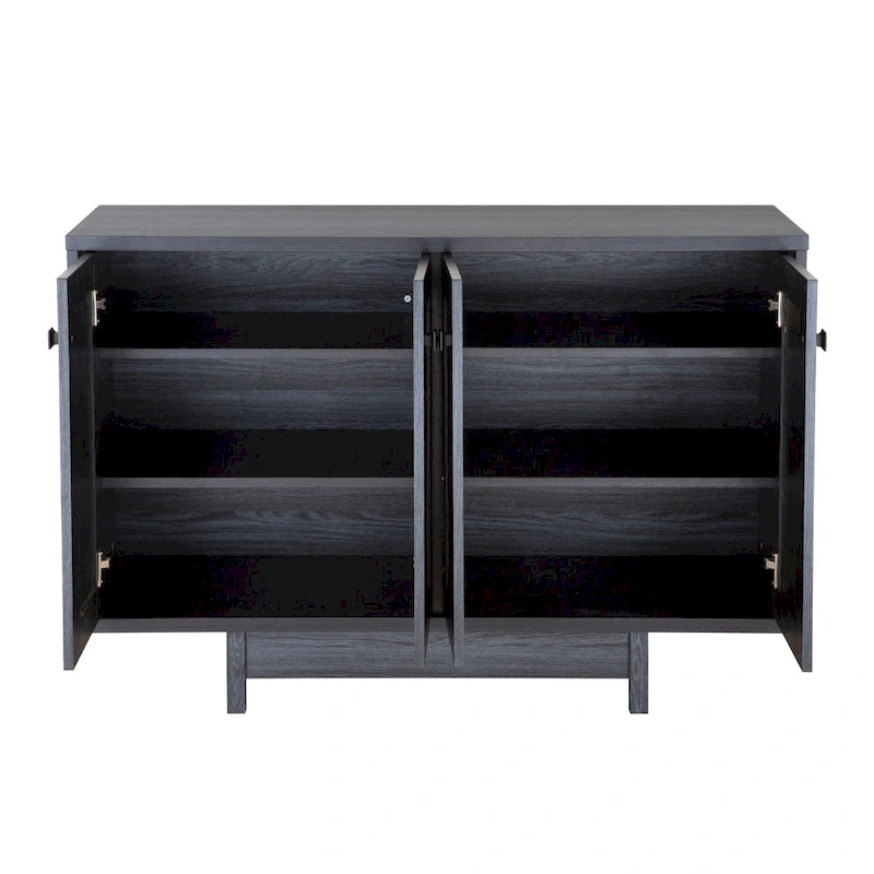 Buffet de cuisine de 120 cm avec deux portes de placard de rangement