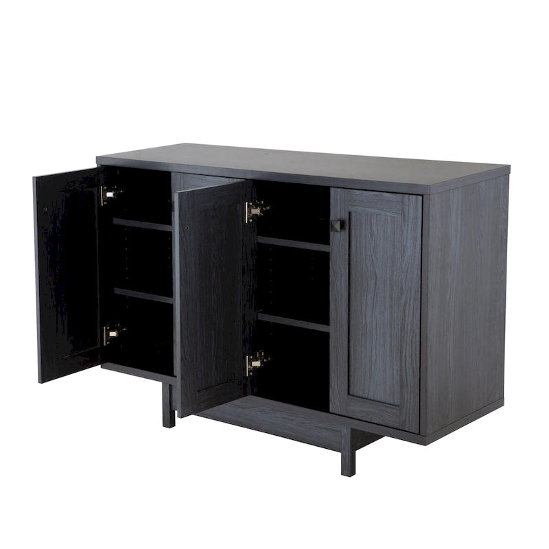 Buffet de cuisine de 120 cm avec deux portes de placard de rangement