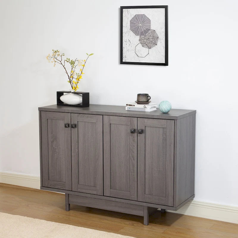 Buffet de cuisine de 120 cm avec deux portes de placard de rangement