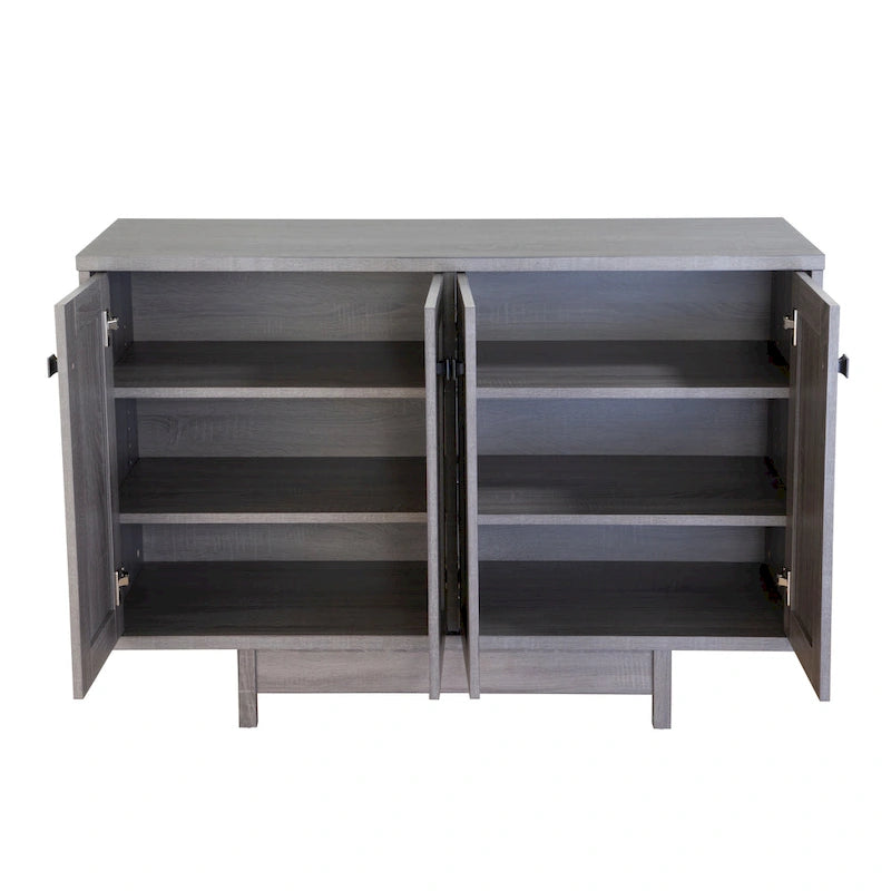 Buffet de cuisine de 120 cm avec deux portes de placard de rangement