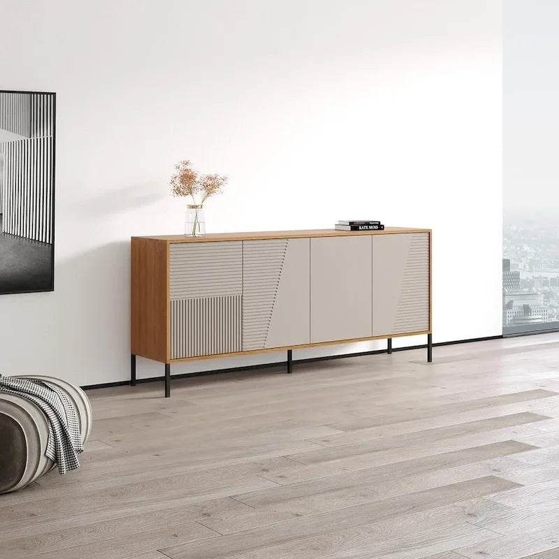 Buffet moderne avec panneaux décoratifs - Style 04