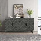 Meubles de rangement 4 portes en bois pour salon, salle à manger et chambre à coucher
