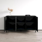 Buffet de 150 cm aspect marbre avec rangement