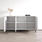 Buffet de 150 cm aspect marbre avec rangement