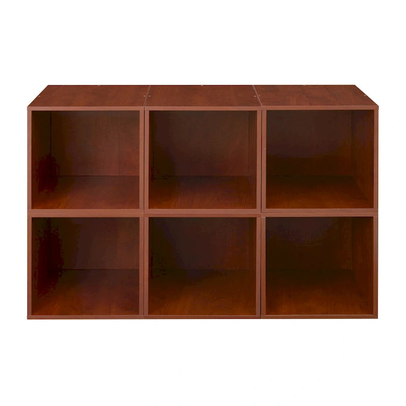 Ensemble de rangement 6 cubes – Fini cerisier