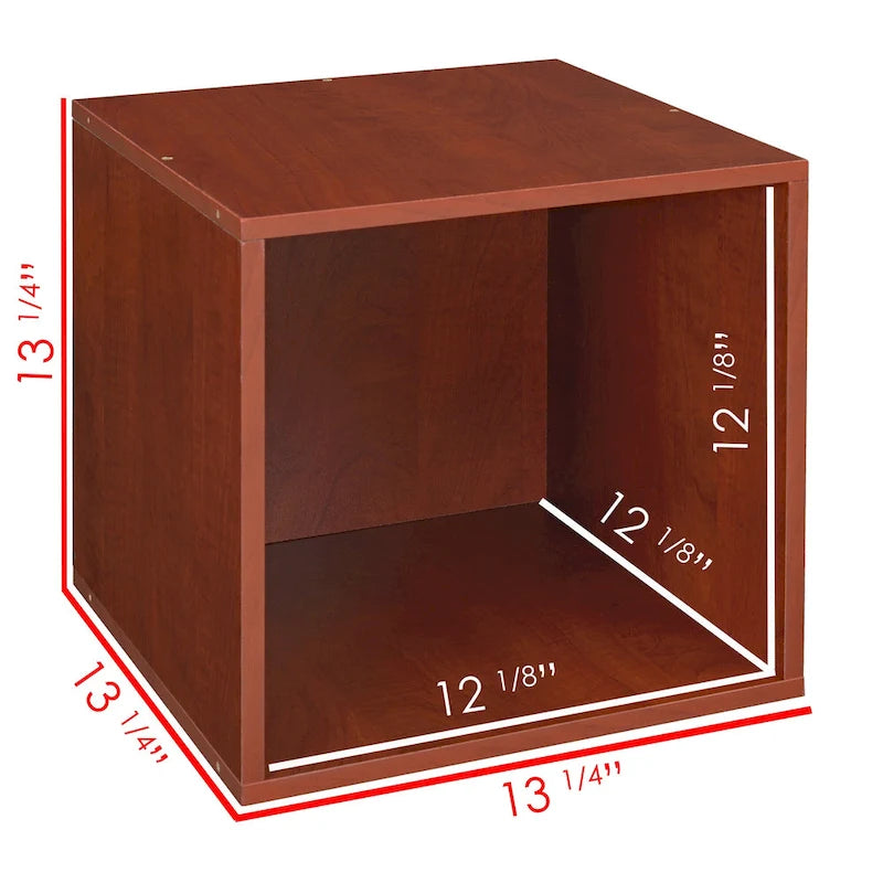 Ensemble de rangement 6 cubes – Fini cerisier