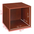 Ensemble de rangement 6 cubes – Fini cerisier