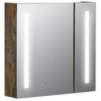 Armoire de toilette à miroir lumineux à LED 27,5" x 25,5" - Fixation murale