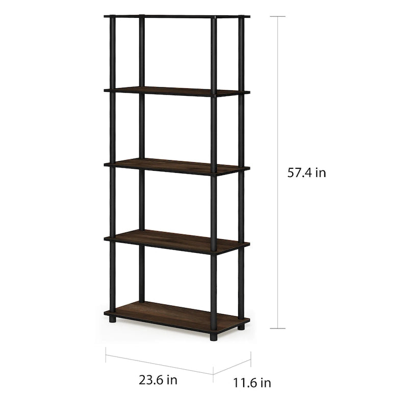 Étagère de présentation polyvalente à 5 niveaux – Style Turn-N-Tube