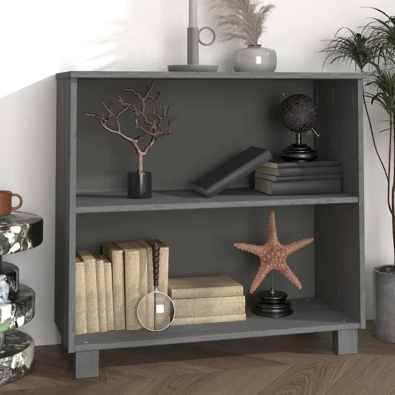 Meuble bas de rangement en bois de pin massif pour couloir - 85x35x80 cm