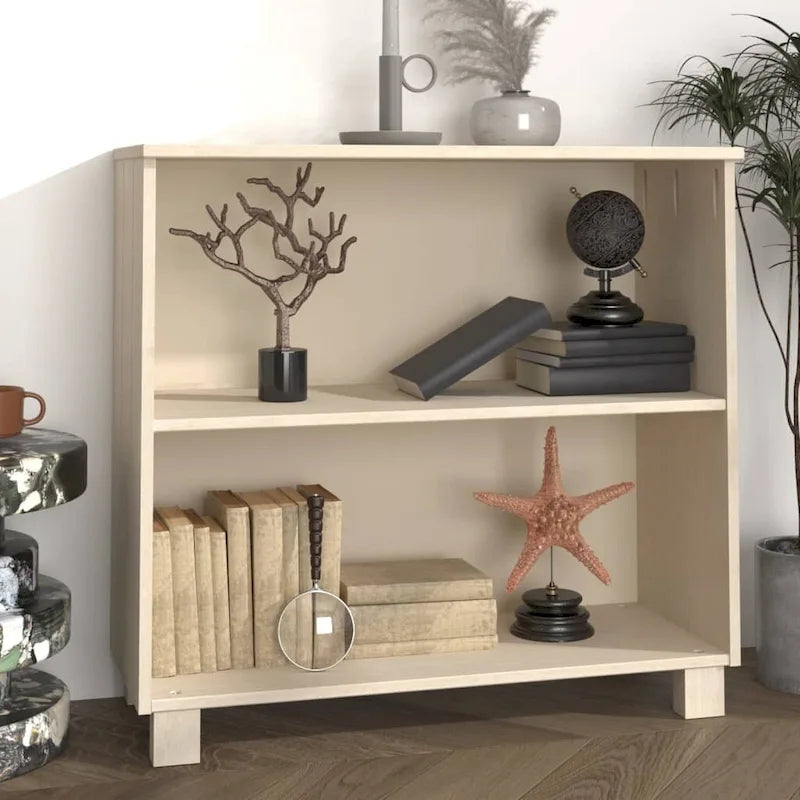 Meuble bas de rangement en bois de pin massif pour couloir - 85x35x80 cm