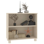 Meuble bas de rangement en bois de pin massif pour couloir - 85x35x80 cm
