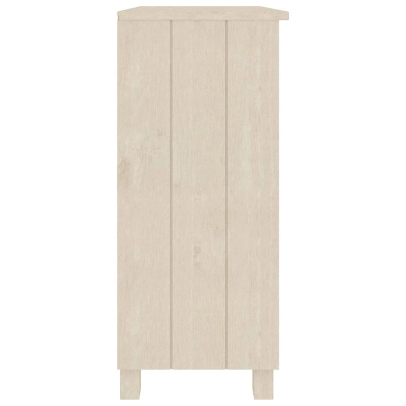 Meuble bas de rangement en bois de pin massif pour couloir - 85x35x80 cm